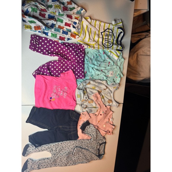 Other - Baby Clothes Lot Bodysuits Pants Outfits Sets Newborn Infant Girl 0-3M‎
